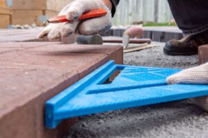 paver patio construction in winter